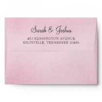 Pink Ombre liner wedding Envelope