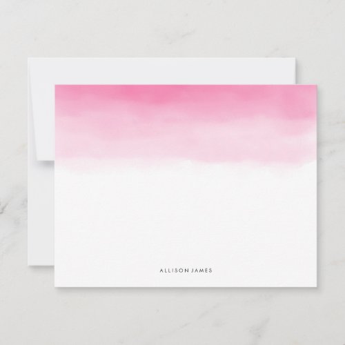 Pink Ombre Note Cards