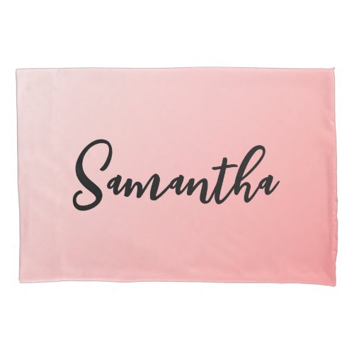 Pink Ombre Pillow Case
