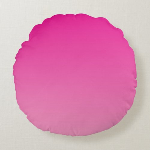 Pink Ombre Round Pillow