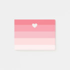 Pink Ombre Stripes with Heart