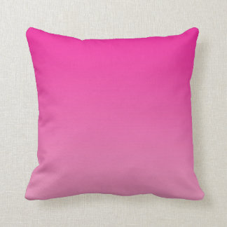 “Pink Ombre” Throw Pillow