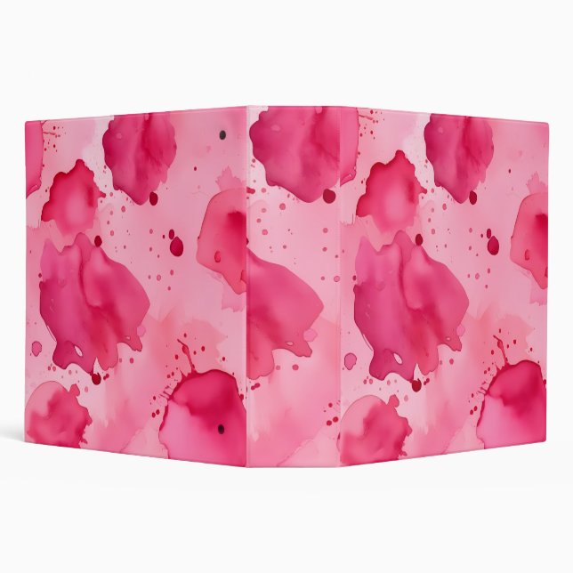 Pink on Pink Abstract  3 Ring Binder (Background)