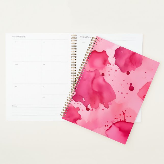 Pink on Pink Abstract  Planner (Display)