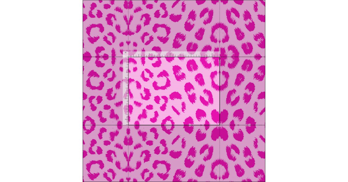 Pink on Pink Leopard Print Fabric