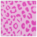 Pink on Pink Leopard Print Fabric