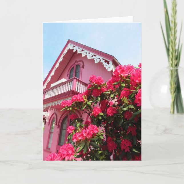Pink on Pink - Martha's Vineyard Card (Front)