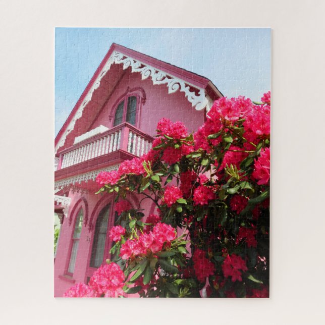 Pink on Pink - Martha's Vineyard Jigsaw Puzzle (Vertical)