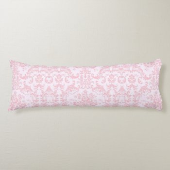 Pink On Pink Pattern Elegant Vintage Style Body Pillow by Pretty_Vintage at Zazzle