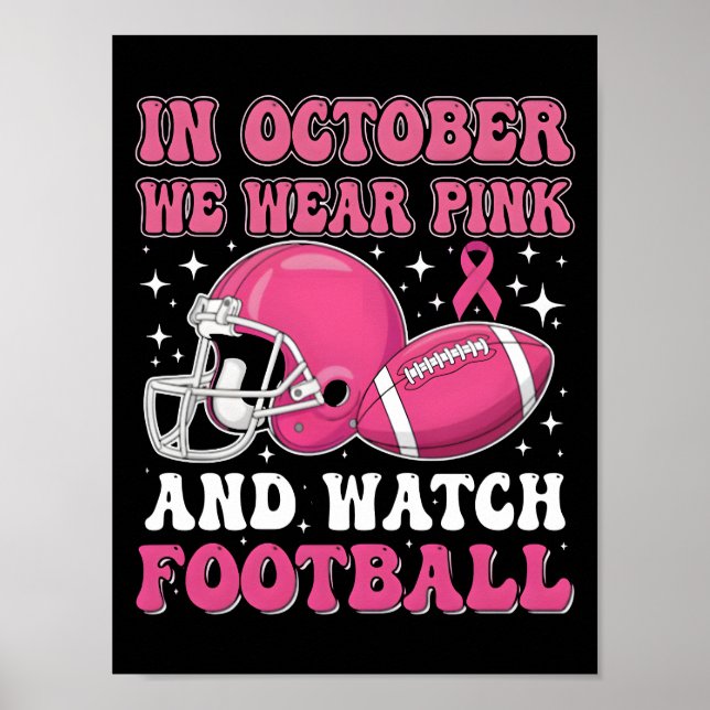 Pink on the Gridiron: Football's Commitment 2025 Poster (Front)