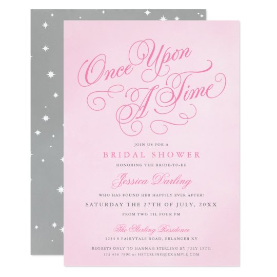 Once Upon A Time Bridal Shower Invitations 8