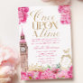 Pink Once Upon a Time Princess Baby Shower Invitation