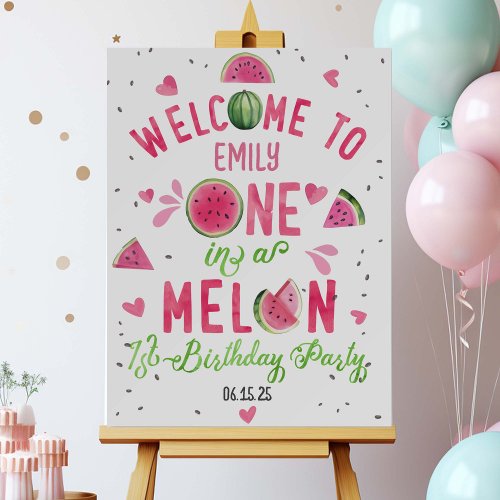pink one in a melon summer 1st welcome sign