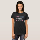 Pink Or Blue Auntie Loves You Gender Reveal T-shirt at Zazzle