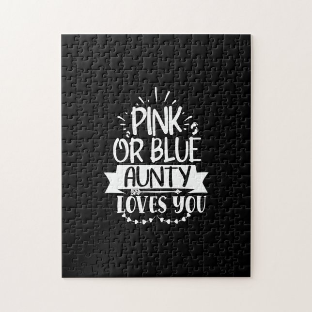 pink or blue aunty  loves you jigsaw puzzle (Vertical)