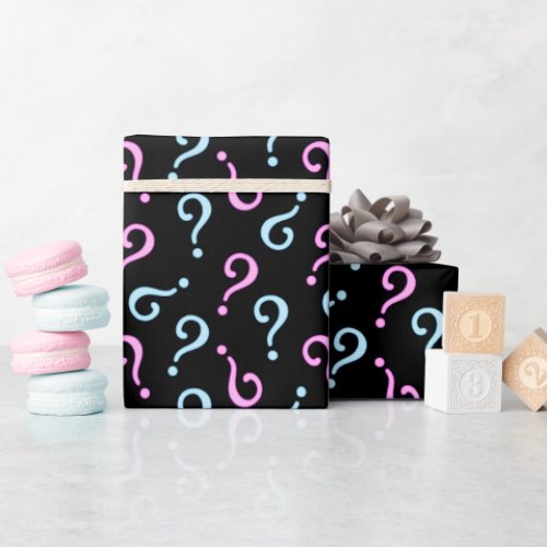 Pink or Blue Baby Reveal Wrapping Paper