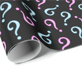 Pink or Blue Baby Reveal Wrapping Paper (Roll Corner)