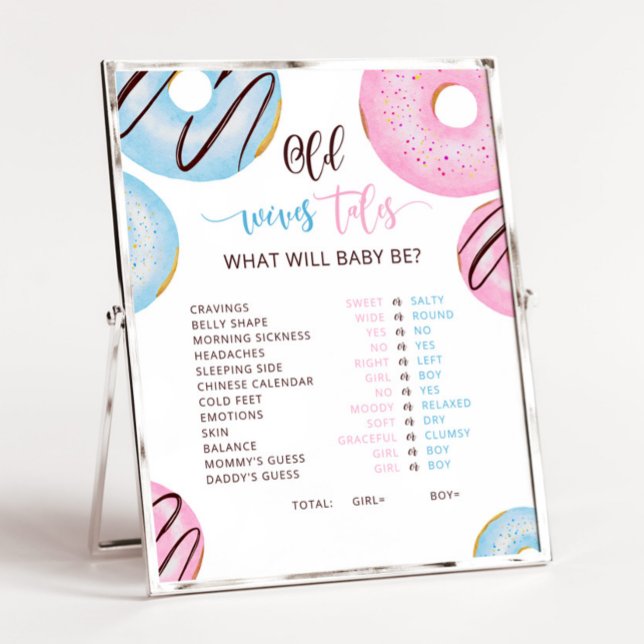 Pink or blue donut Old Wives Tales Sign (Creator Uploaded)