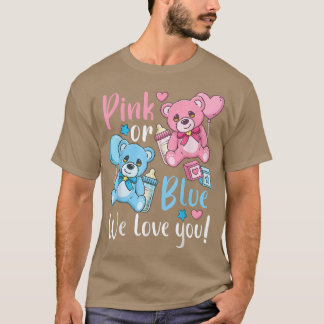 Pink or Blue Gender Reveal Party  T-Shirt