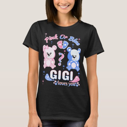 pink or blue Gigi loves you  T_Shirt