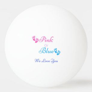 Pink Or Blue (Girl) Gender Reveal Ping Pong Ball