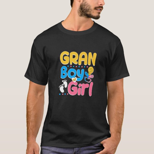Pink or Blue Gran Loves You Best Grandma Ever Gran T-Shirt (Front)