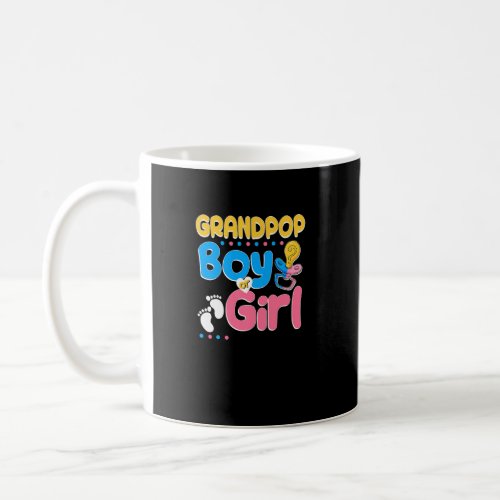 Pink or Blue Grandpop Loves You Best Grandpa Ever  Coffee Mug