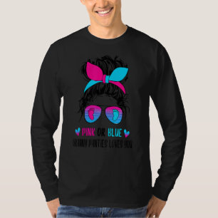 Pink Or Blue Granny Panties Loves You Gender Revea T-Shirt
