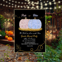 Pink or Blue Pumpki Gender Reveal  Welcome Sign