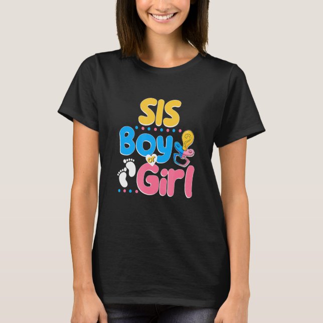 Pink or Blue Sis Loves You Best Sister Ever Big Si T-Shirt (Front)