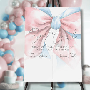 Pink Or Blue Vote Gender Reveal Party Foam Board