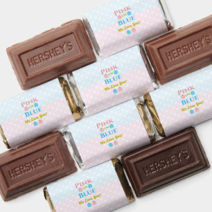 Pink Or Blue, We Love You! Gender Reveal Hershey's Miniatures
