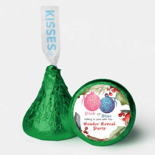 Pink or Blue Winter Gender Reveal Party  Hersheys Kisses