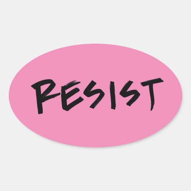 Pink (or choose color) Resist Stickers (Front)