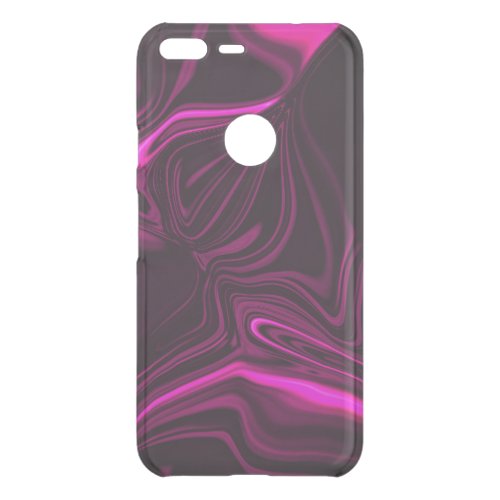 Pink or purple curves on dark purple background uncommon google pixel XL case