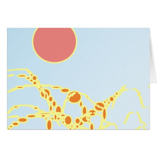 pink & orange 1276 abstract art cards (Front Horizontal)