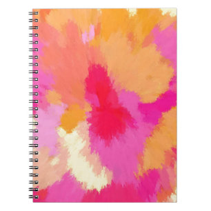 Pink, Orange and Yellow Watercolors Notebook