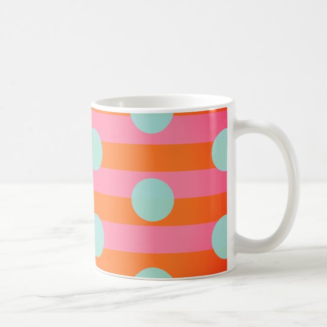 Pink Orange Blue   Ringer Combo Mug (Right)