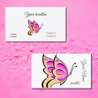 Pink orange butterfly