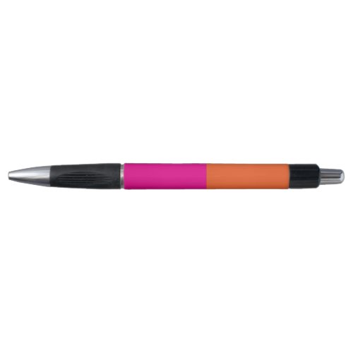 Pink  Orange Color Block Pen