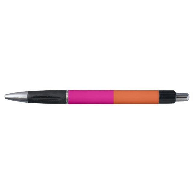 Pink & Orange Color Block Pen (Front)
