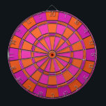 Pink & Orange Dart Board<br><div class="desc">Pink & Orange Dart Board</div>