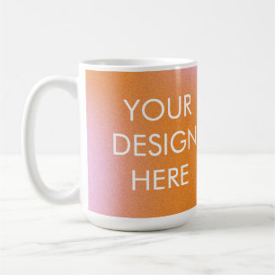 Pink & Orange Gradient Custom Mug – Retro Sunset