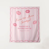 Pink Orange Kiss The Miss Bach Photo Backdrop