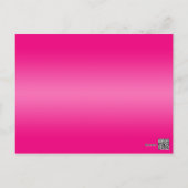 Pink, Orange, Lime Floral Table Number Post Card (Back)
