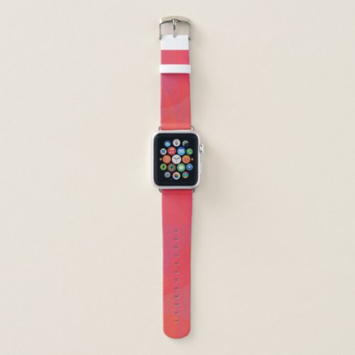 Pink orange modern simple cool trendy art apple watch band