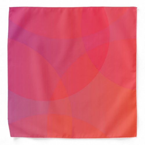 Pink orange modern simple cool trendy art bandana