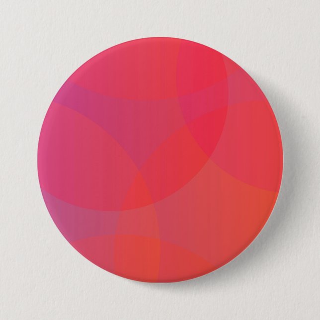 Pink, orange, modern, simple, cool, trendy art button (Front)