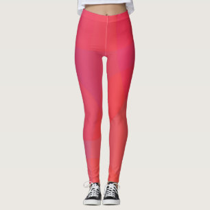 Pink, orange, modern, simple, cool, trendy art leggings