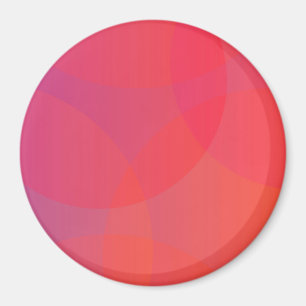 Pink, orange, modern, simple, cool, trendy art magnet